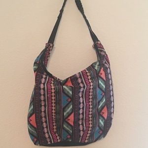 Multicolor, tribal inspired handbag
